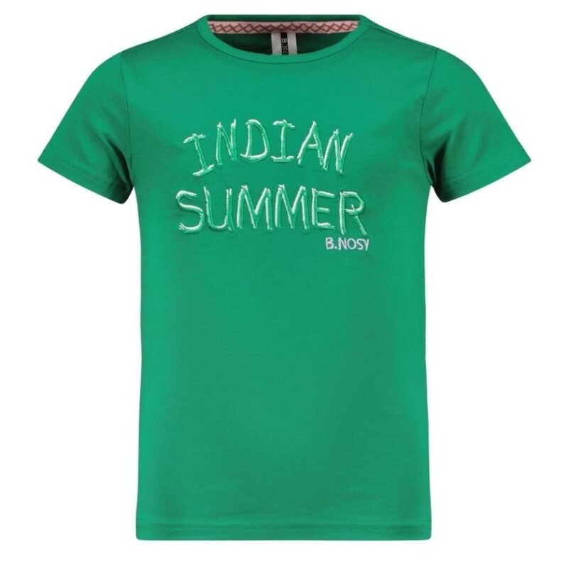 B.Nosy Meisjes t-shirt - Maud - Basil groen B.Nosy Meisjes t-shirt - Maud - Basil groenMateriaal