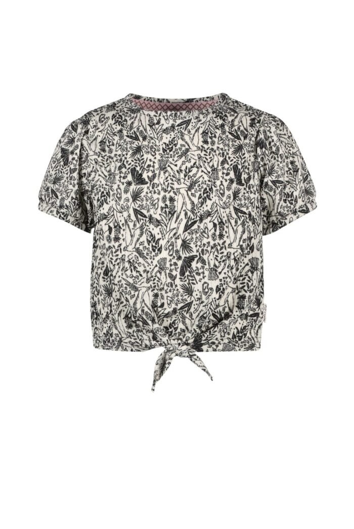 B.Nosy Meisjes t-shirt - Milou - Magic palm AOP B.Nosy Meisjes t-shirt - Milou - Magic palm AOPMateriaal