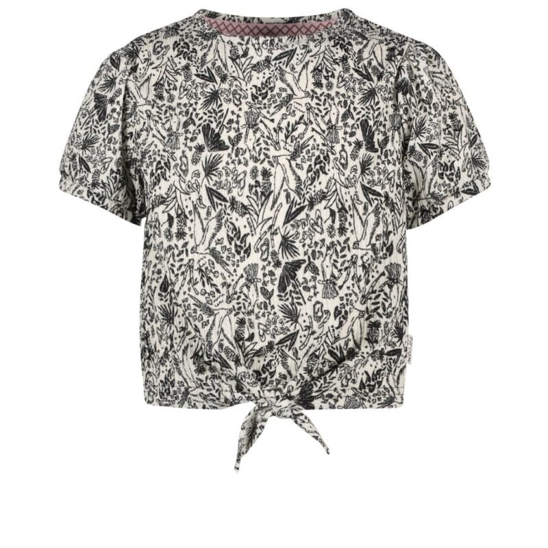 B.Nosy Meisjes t-shirt - Milou - Magic palm AOP B.Nosy Meisjes t-shirt - Milou - Magic palm AOPMateriaal