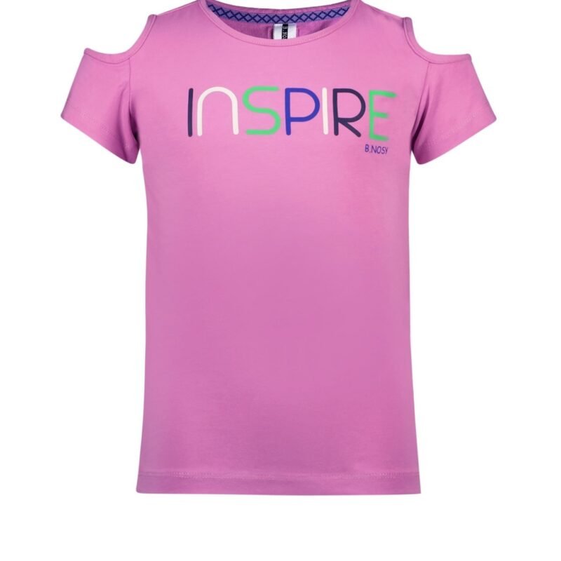 B.Nosy Meisjes t-shirt open schouder - Orchidee B.Nosy Meisjes t-shirt open schouder - Orchidee95% SCO 5% EA