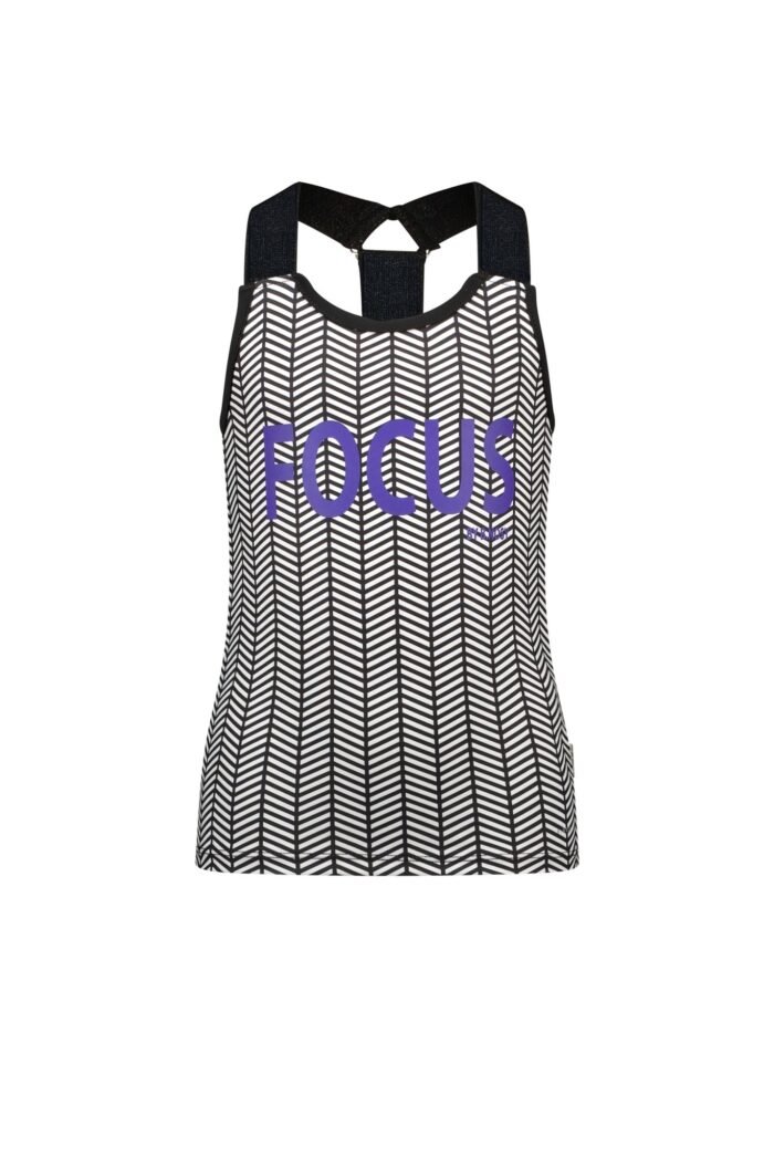 B.Nosy Meisjes tanktop - Chevron B.Nosy Meisjes tanktop - Chevron_x000D_Materiaal Interlock 79% polyester 21% ea