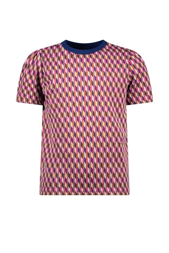 B.Nosy Meisjes top - Belle retro AOP B.Nosy Meisjes top - Belle retro AOPJacquard interlock fabric 87%