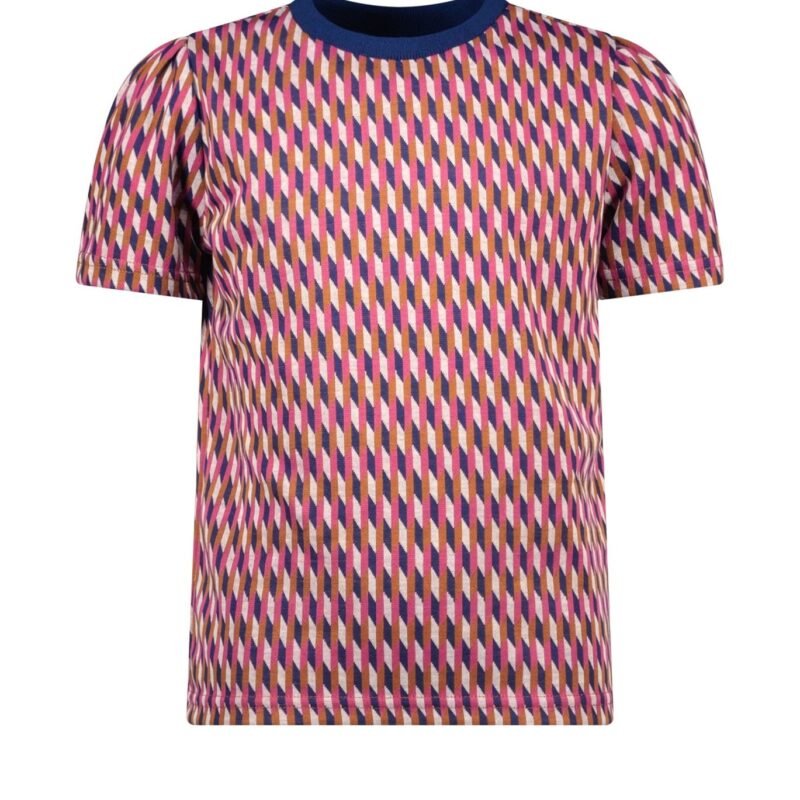 B.Nosy Meisjes top - Belle retro AOP B.Nosy Meisjes top - Belle retro AOPJacquard interlock fabric 87%