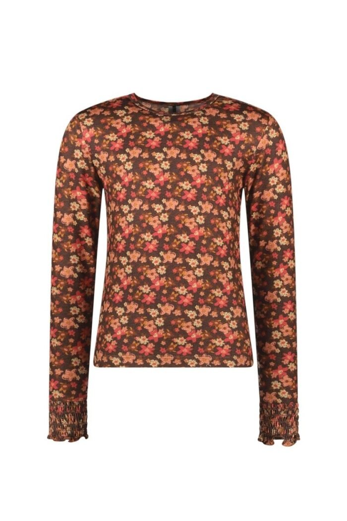 B.Nosy Meisjes top - Tally - Genuine AOP B.Nosy Meisjes top - Tally - Genuine AOPMateriaal 96% RPE