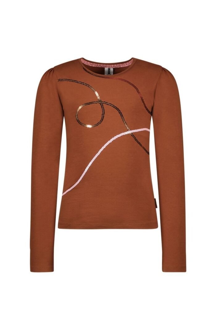 B.Nosy Meisjes top - Tara - Cappucino B.Nosy Meisjes top - Tara - CappucinoMateriaal 95% GOTS
