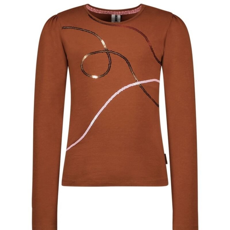 B.Nosy Meisjes top - Tara - Cappucino B.Nosy Meisjes top - Tara - CappucinoMateriaal 95% GOTS