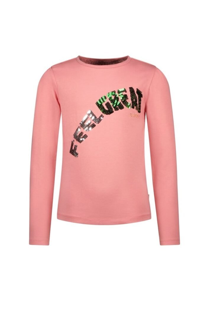 B.Nosy Meisjes top - Tara - Geranium roze B.Nosy Meisjes top - Tara - Geranium rozeMateriaal 95% GOTS