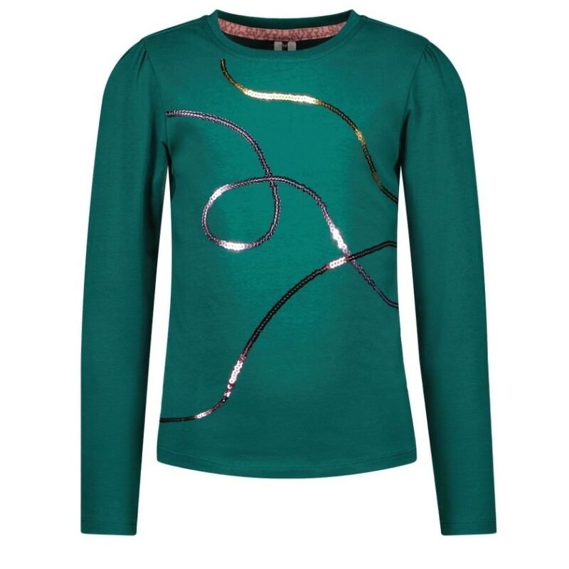 B.Nosy Meisjes top - Tara - Storm groen B.Nosy Meisjes top - Tara - Storm groenMateriaal 95% GOTS