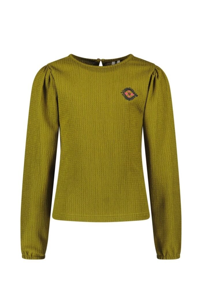 B.Nosy Meisjes top - Teddy - Olijf groen B.Nosy Meisjes top - Teddy - Olijf groenMateriaal 95% RPE 5% EA