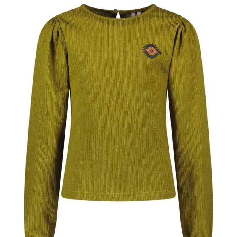 B.Nosy Meisjes top - Teddy - Olijf groen B.Nosy Meisjes top - Teddy - Olijf groenMateriaal 95% RPE 5% EA