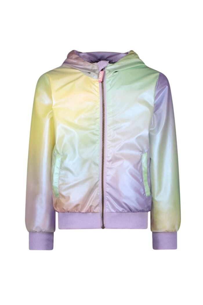 B.Nosy Zomer jas meisjes Tie-dye multi - reversibel - Joy B.Nosy Zomer jas meisjes Tie-dye multi - reversibel - JoyMateriaal 100% recycled polyester