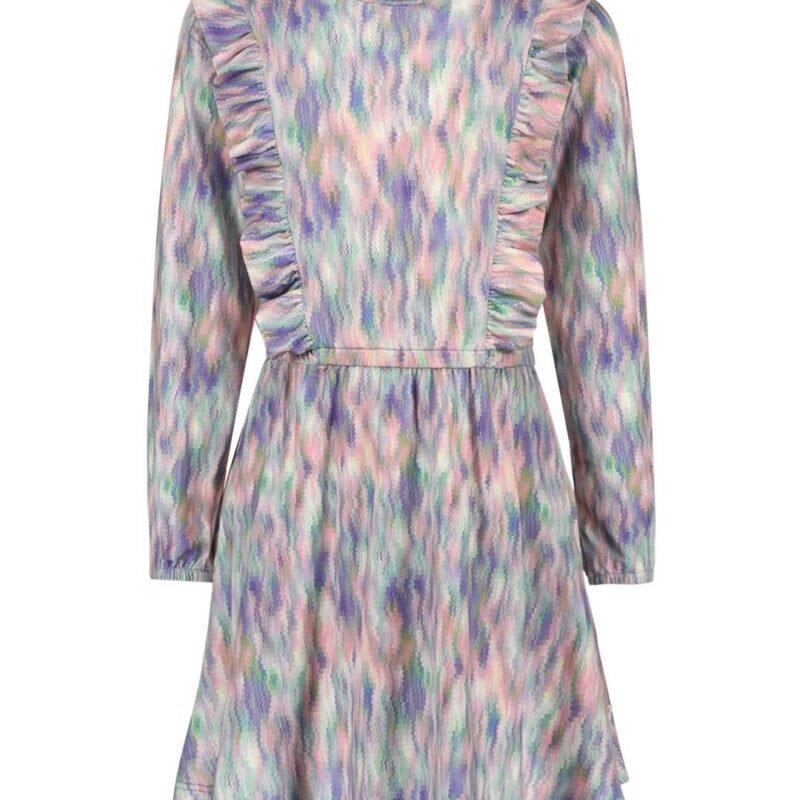 B.Nosy Zomer jurk meisjes AOP multi - Dionne B.Nosy Zomer jurk meisjes AOP multi - DionneMateriaal 96% recycled polyester