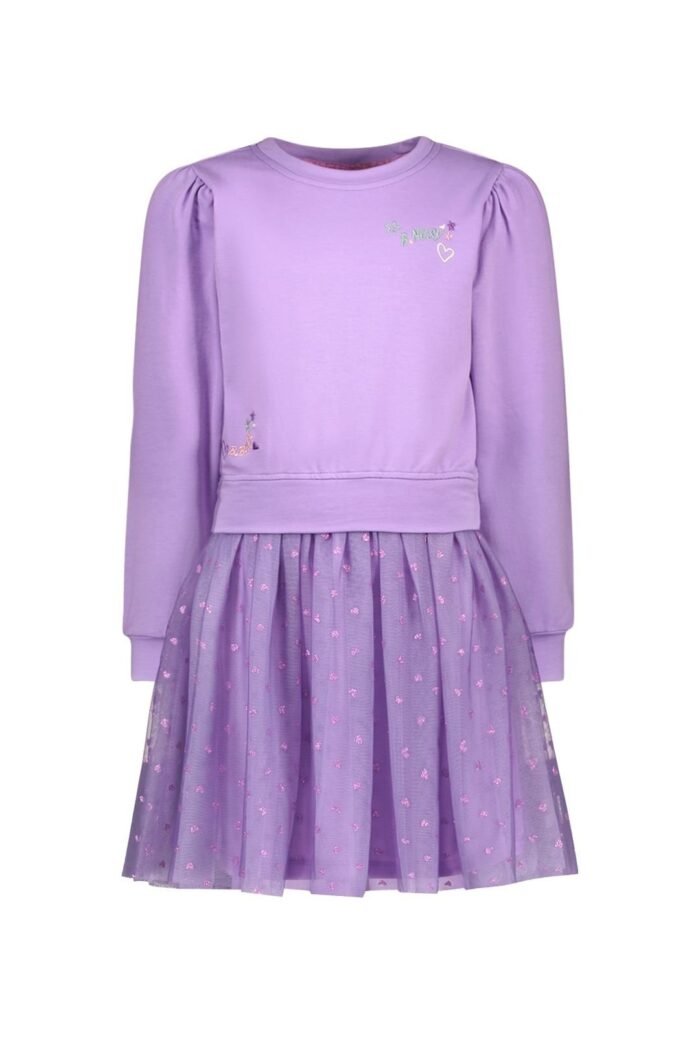 B.Nosy Zomer jurk meisjes Licht paars - Dasha B.Nosy Zomer jurk meisjes Licht paars - DashaMateriaal 96% recycled polyester
