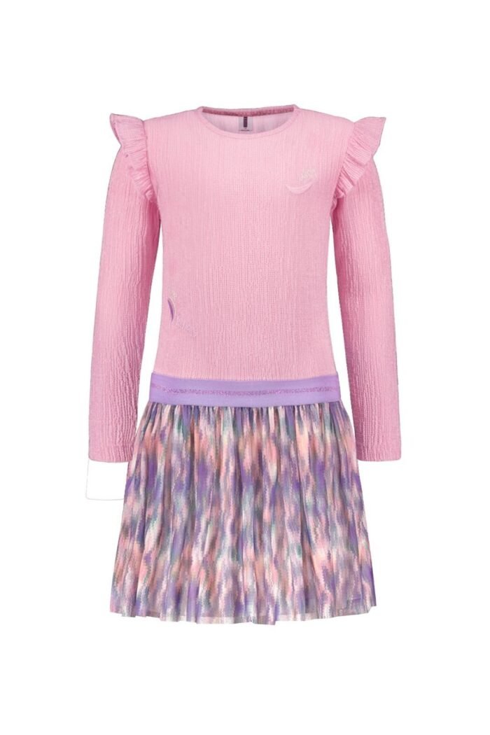 B.Nosy Zomer jurk meisjes Roze - Dia B.Nosy Zomer jurk meisjes Roze - DiaMateriaal 98% recycled polyester