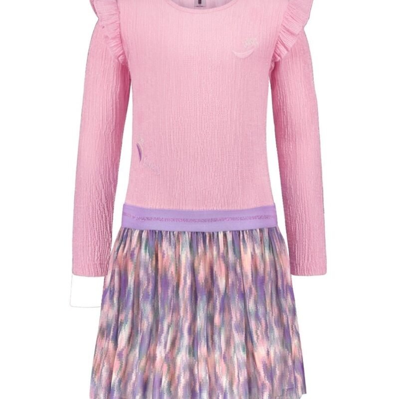 B.Nosy Zomer jurk meisjes Roze - Dia B.Nosy Zomer jurk meisjes Roze - DiaMateriaal 98% recycled polyester