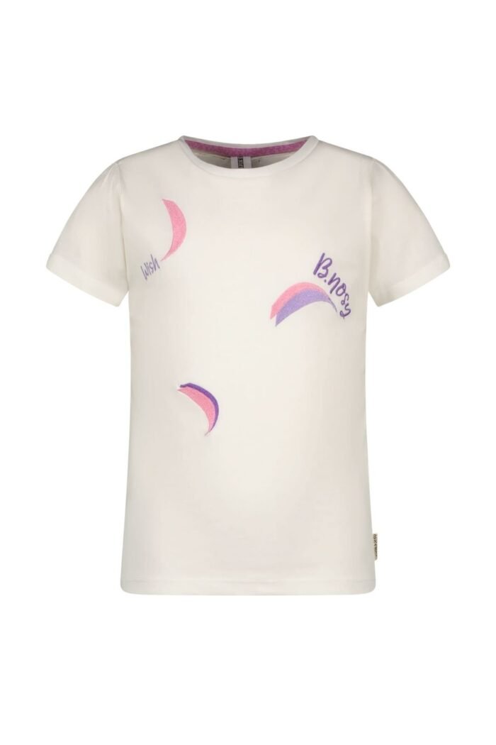 B.Nosy Zomer t-shirt meisjes Ecru beige - Tammy B.Nosy Zomer t-shirt meisjes Ecru beige - TammyMateriaal Jersey 100% organic cotton