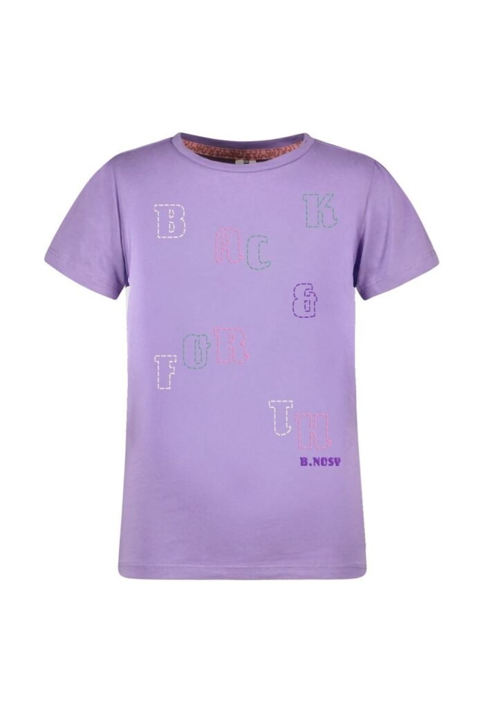 B.Nosy Zomer t-shirt meisjes Licht paars - Tammy B.Nosy Zomer t-shirt meisjes Licht paars - TammyMateriaal Jersey 100% organic cotton