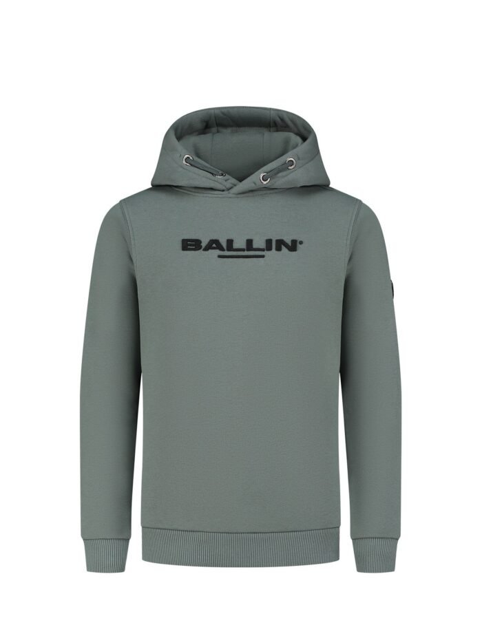 Ballin Hoodie slim fit - Army groen Ballin Hoodie slim fit - Army groenMateriaal