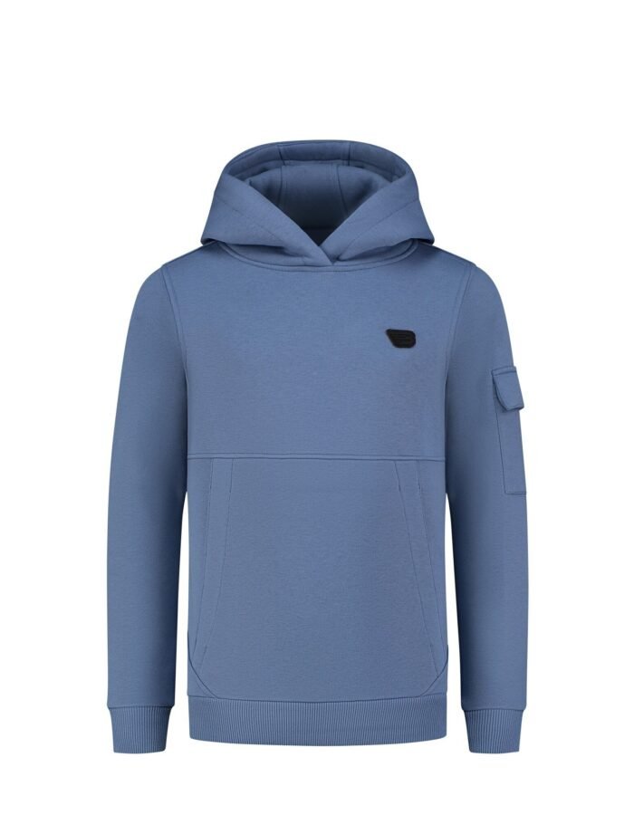 Ballin Hoodie slim fit - Blauw grijs Ballin Hoodie slim fit - Blauw grijsMateriaal