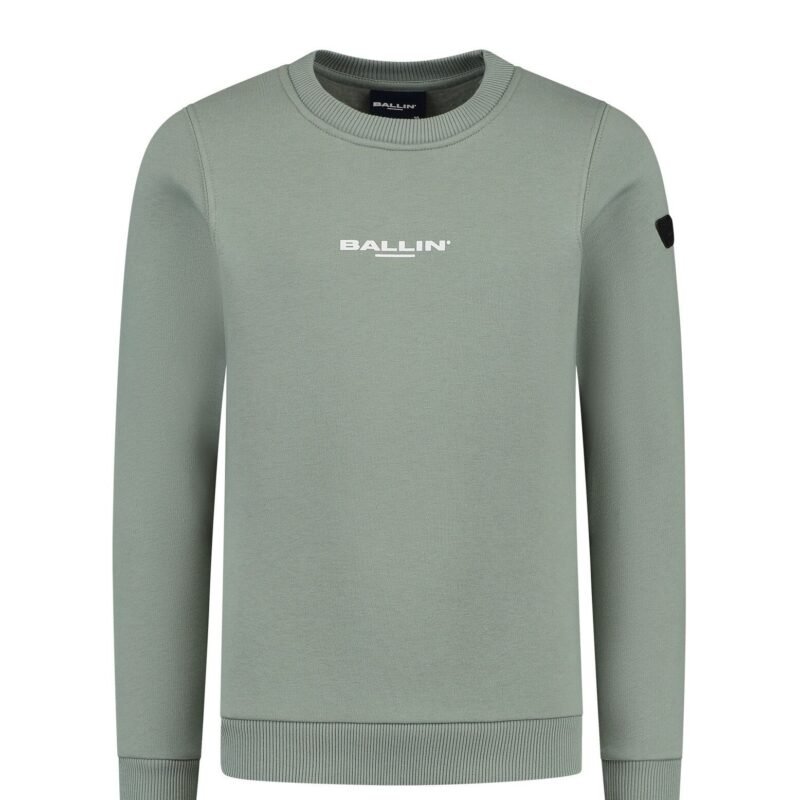 Ballin Hoodie slim fit - Donker mint Ballin Hoodie slim fit - Donker mintMateriaal