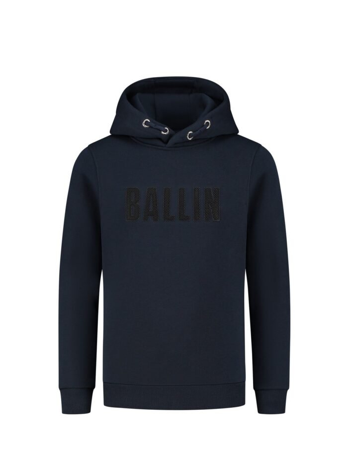 Ballin Hoodie slim fit - Navy blauw Ballin Hoodie slim fit - Navy blauwMateriaal