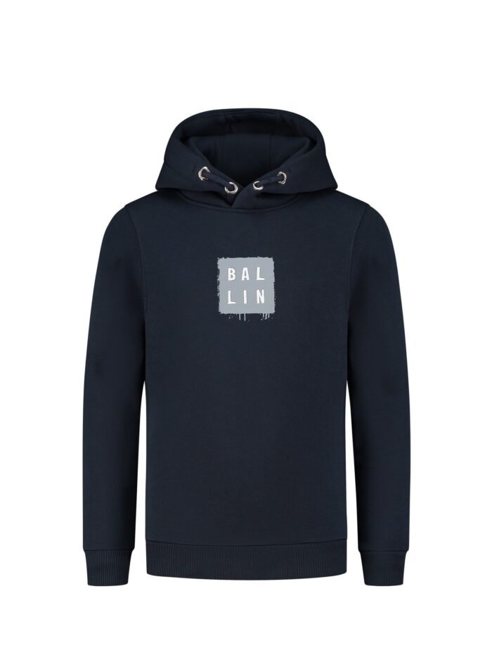 Ballin Hoodie slim fit - Navy blauw Ballin Hoodie slim fit - Navy blauwMateriaal