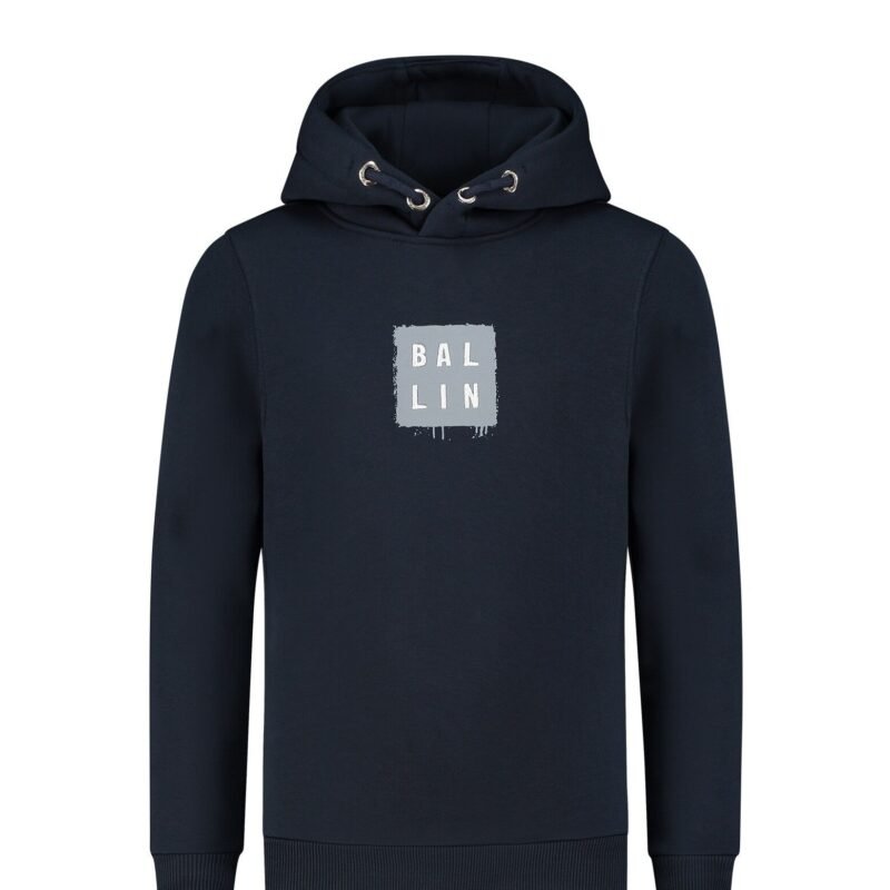 Ballin Hoodie slim fit - Navy blauw Ballin Hoodie slim fit - Navy blauwMateriaal