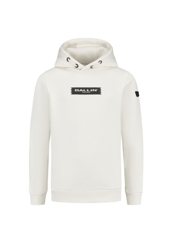 Ballin Hoodie slim fit - Off wit Ballin Hoodie slim fit - Off witMateriaal