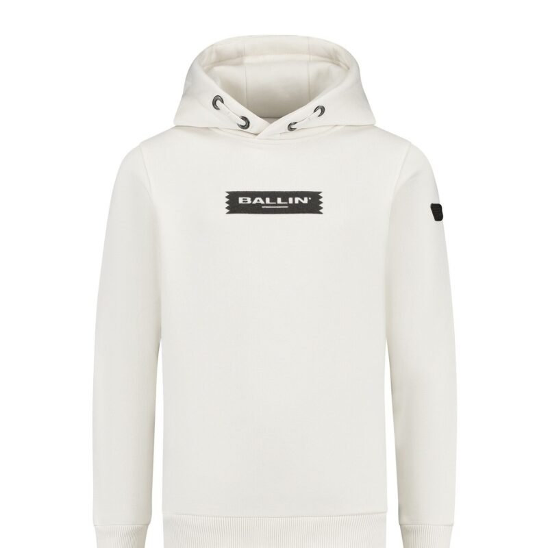 Ballin Hoodie slim fit - Off wit Ballin Hoodie slim fit - Off witMateriaal