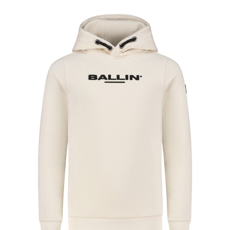 Ballin Hoodie slim fit - Off wit Ballin Hoodie slim fit - Off witMateriaal