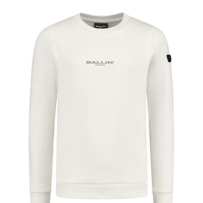 Ballin Hoodie slim fit - Off wit Ballin Hoodie slim fit - Off witMateriaal