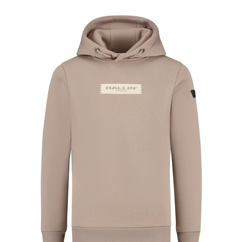 Ballin Hoodie slim fit - Taupe Ballin Hoodie slim fit - TaupeMateriaal