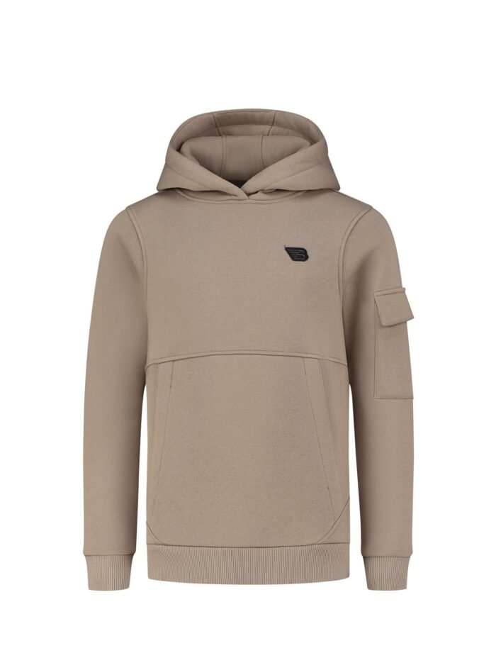 Ballin Hoodie slim fit - Taupe Ballin Hoodie slim fit - TaupeMateriaal