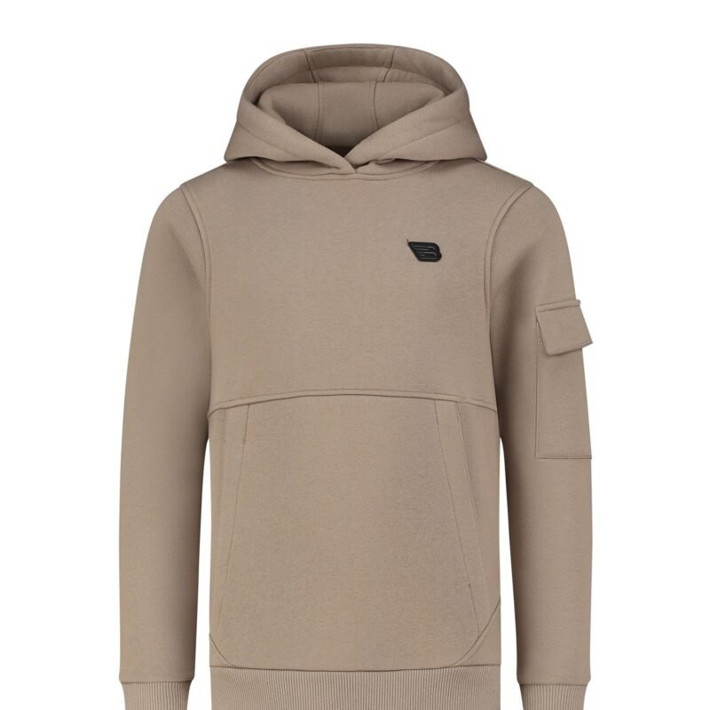 Ballin Hoodie slim fit - Taupe Ballin Hoodie slim fit - TaupeMateriaal