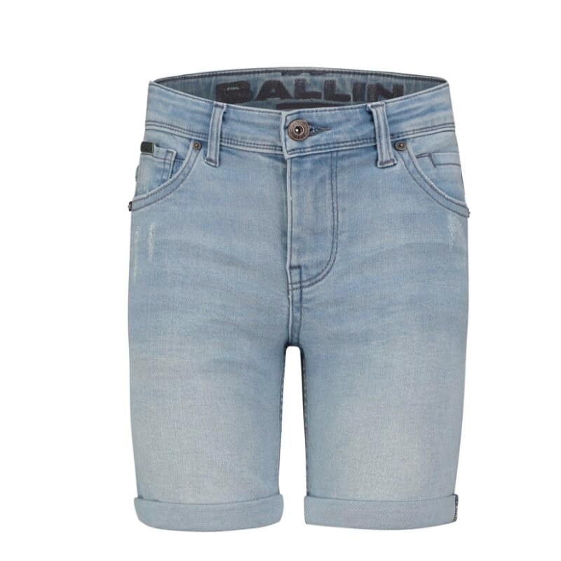 Ballin Jeans short Jaxx Skinny fit - Denim licht blauw Ballin Jeans short Jaxx Skinny fit - Denim licht blauwMateriaal