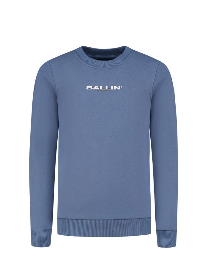 Ballin Sweater slim fit - Blauw grijs Ballin Sweater slim fit - Blauw grijsMateriaal