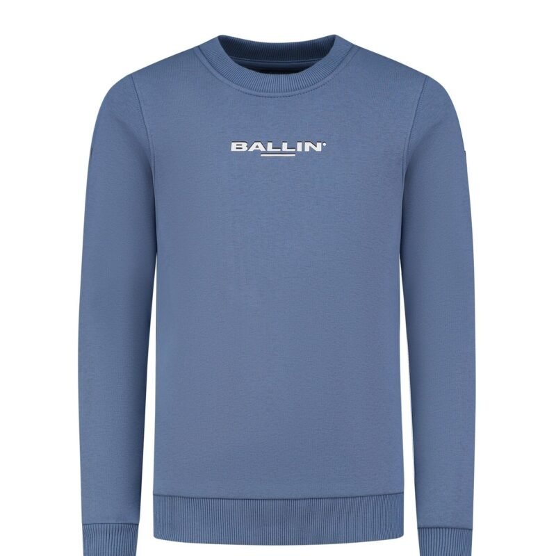 Ballin Sweater slim fit - Blauw grijs Ballin Sweater slim fit - Blauw grijsMateriaal
