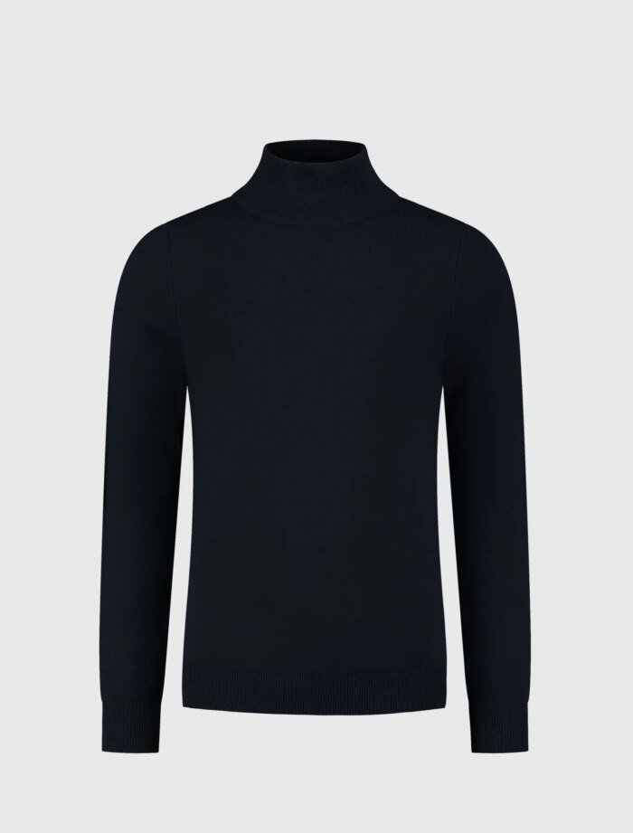 Ballin Trui gebreid regular fit - Navy blauw Ballin Trui gebreid regular fit - Navy blauwMateriaal
