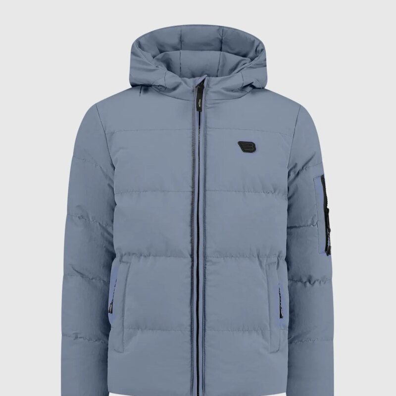 Ballin Winterjas padded regular fit - Blauw Ballin Winterjas padded regular fit - BlauwMateriaal