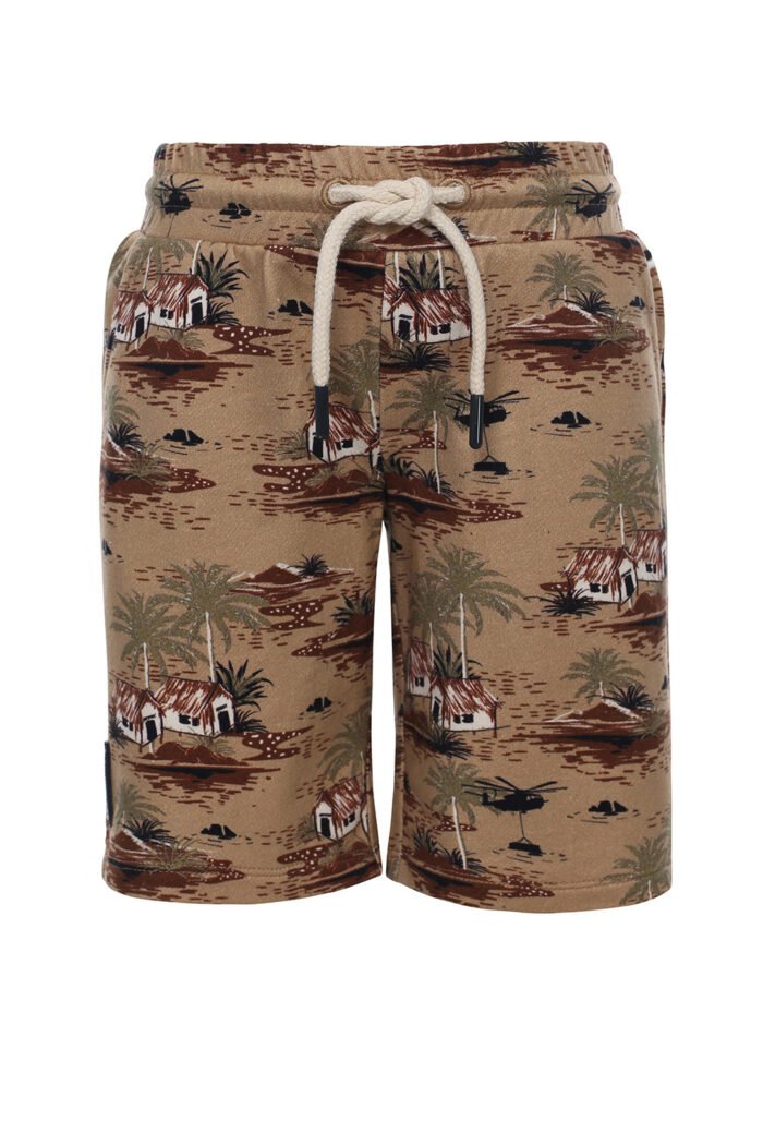 Common Heroes Jongens sweat short - Jungle zand Common Heroes Jongens sweat short - Jungle zand87% Cotton 13% Polyester