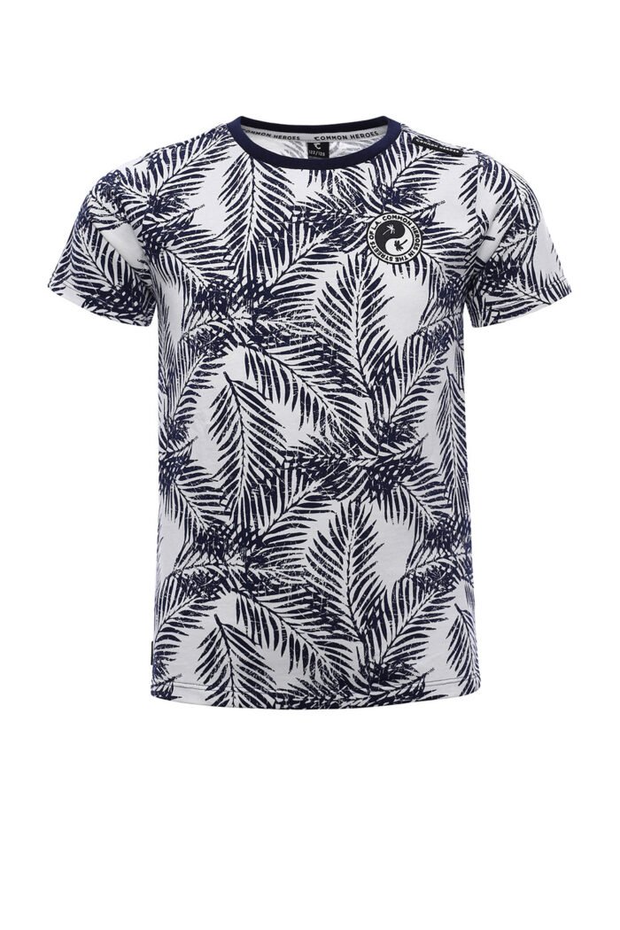 Common Heroes Jongens t-shirt - Blauw jungle Common Heroes Jongens t-shirt - Blauw jungle 100% Cotton