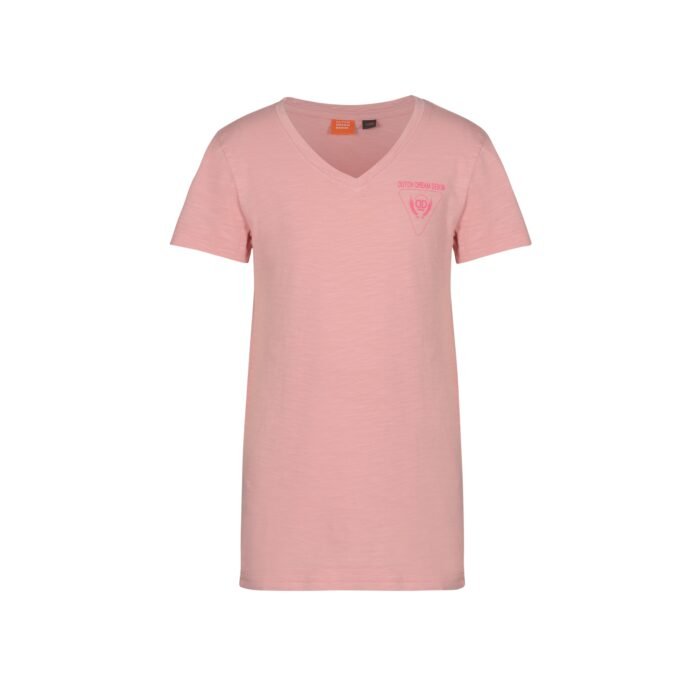 Dutch Dream denim Meisjes t-shirt logo - THAMANI - Roze Dutch Dream Denim Meisjes t-shirt logo - THAMANI - Roze