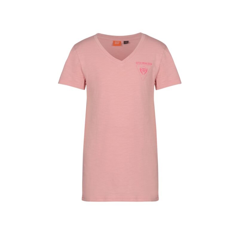 Dutch Dream denim Meisjes t-shirt logo - THAMANI - Roze Dutch Dream Denim Meisjes t-shirt logo - THAMANI - Roze