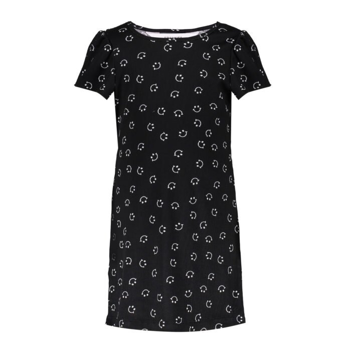 Frankie & Friends Meisjes jurk - Beagle - Print zwart/wit Frankie & Friends Meisjes jurk - Beagle - Print zwart/wit40% Viscose