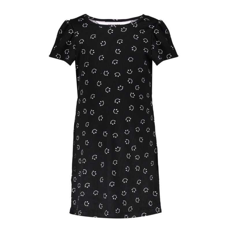 Frankie & Friends Meisjes jurk - Beagle - Print zwart/wit Frankie & Friends Meisjes jurk - Beagle - Print zwart/wit40% Viscose