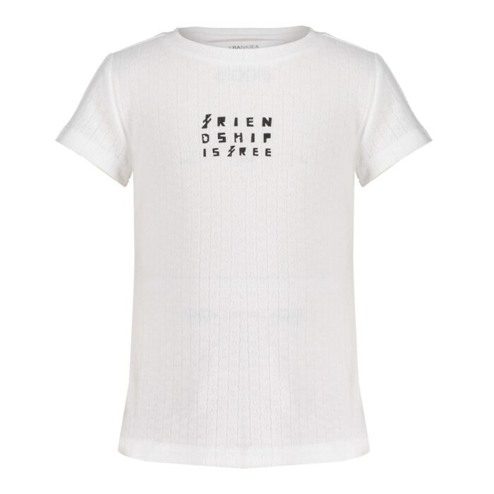 Frankie & Friends Meisjes shirt - Blubfish - Foam wit Frankie & Friends Meisjes shirt - Blubfish - Foam wit62% Polyester