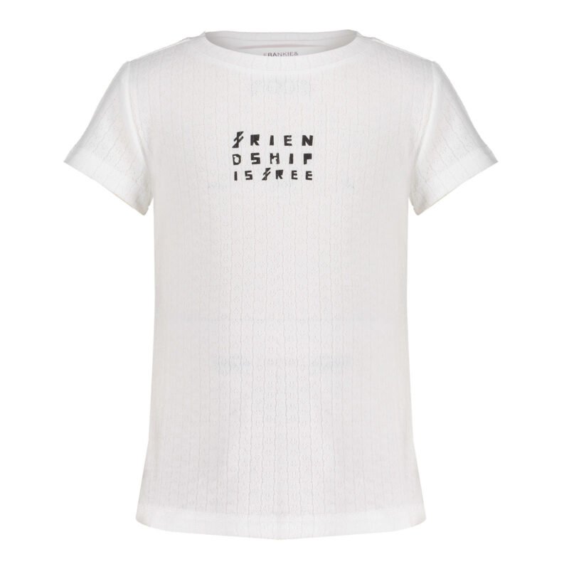 Frankie & Friends Meisjes shirt - Blubfish - Foam wit Frankie & Friends Meisjes shirt - Blubfish - Foam wit62% Polyester