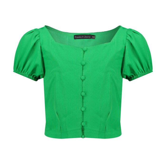Frankie & Liberty Meisjes blouse - Hetty - Fern groen Frankie & Liberty Meisjes blouse - Hetty - Fern groen100% POLYESTER