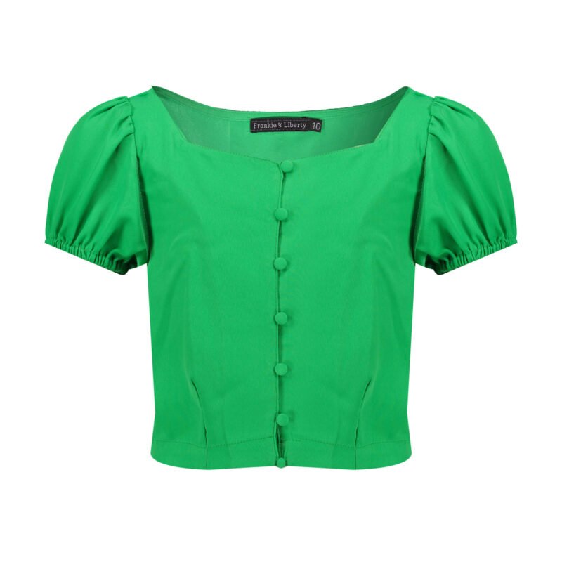 Frankie & Liberty Meisjes blouse - Hetty - Fern groen Frankie & Liberty Meisjes blouse - Hetty - Fern groen100% POLYESTER