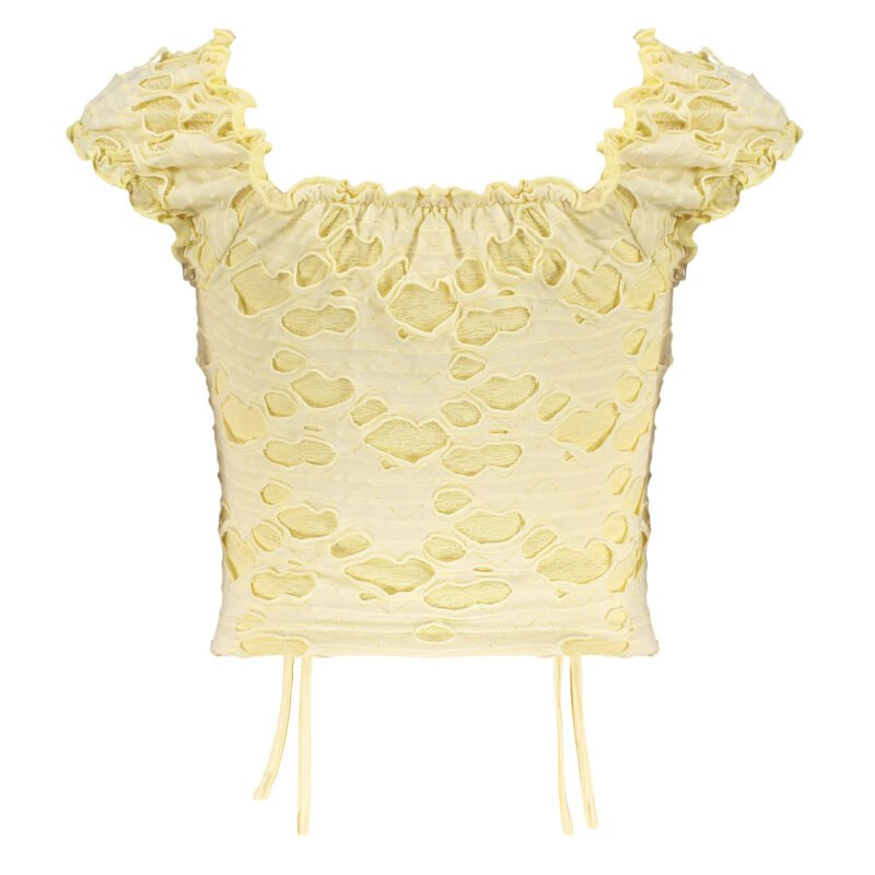 Frankie & Liberty Meisjes blouse - Maxime - Krijt wit Frankie & Liberty Meisjes blouse - Maxime - Honing geelMateriaal 100% POLYESTER